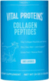 Vital Proteins Collagen Peptides 24oz Jar – Unflavored, Grass-Fed, Paleo Friendly, Front View