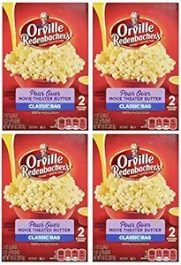 Orville Redenbacher Pour Over Movie Theater Butter Popcorn 9.9 oz Box Pack Front View