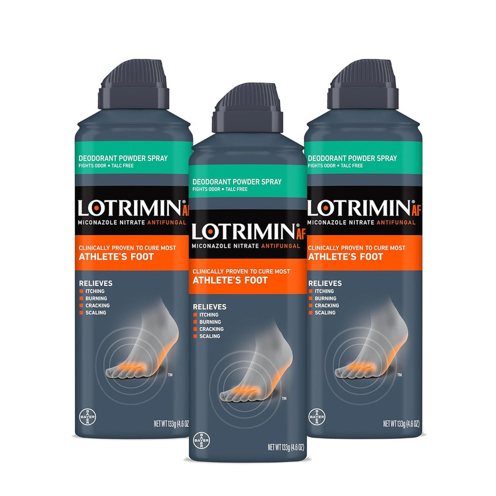 Lotrimin Medicated Deodorant Powder Spray 4.6 oz Pack of 3 Front View