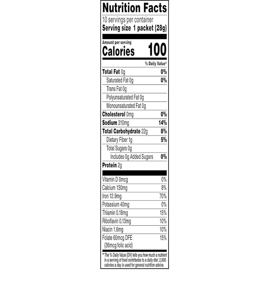 Quaker Original Instant Grits Individual Packets Display