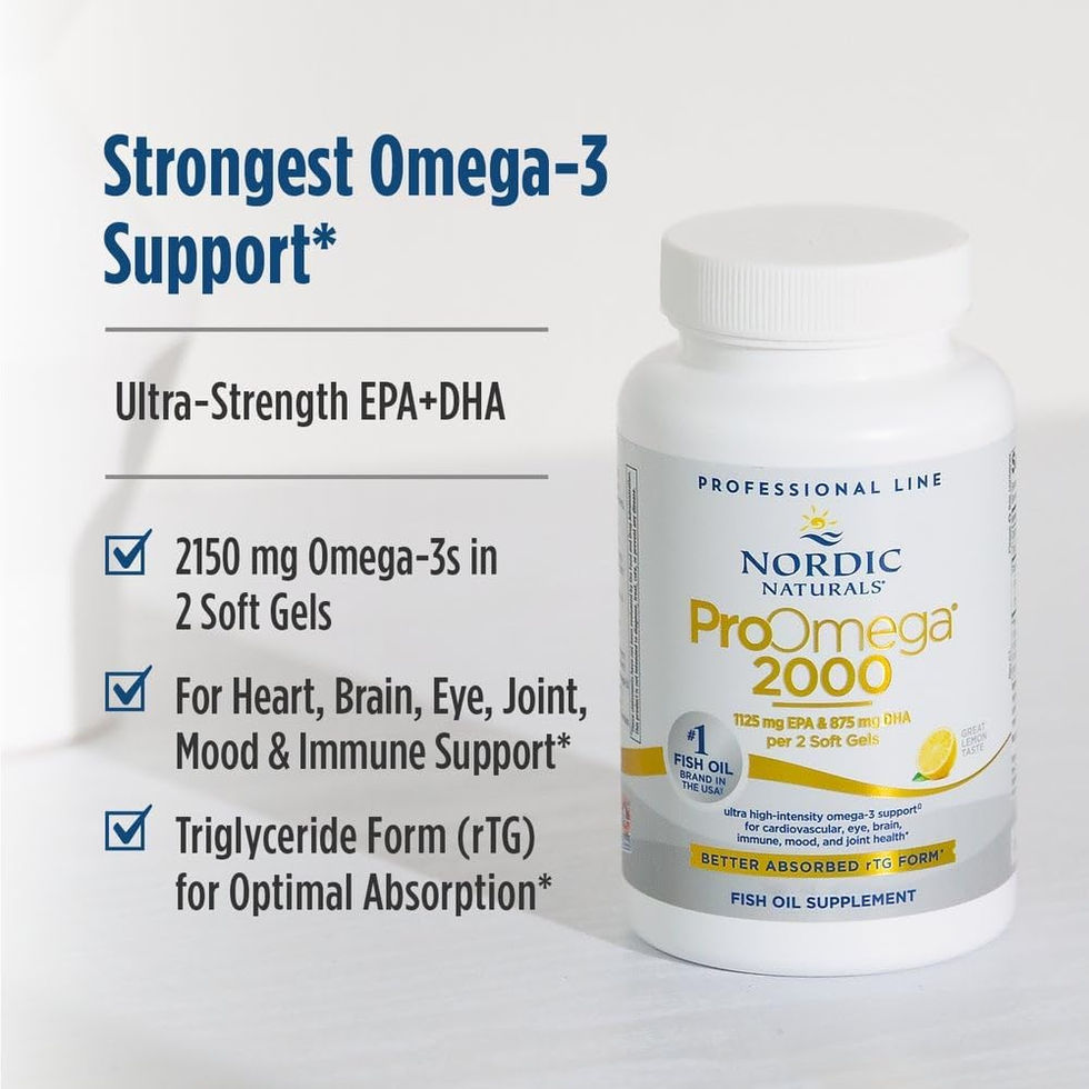 ProOmega 2000 2150 mg Omega-3 Softgels Supplement Facts Label