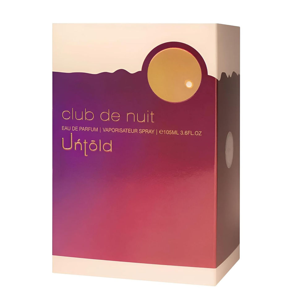Armaf Club De Nuit Untold Long-Lasting Amber Wood Perfume for Men