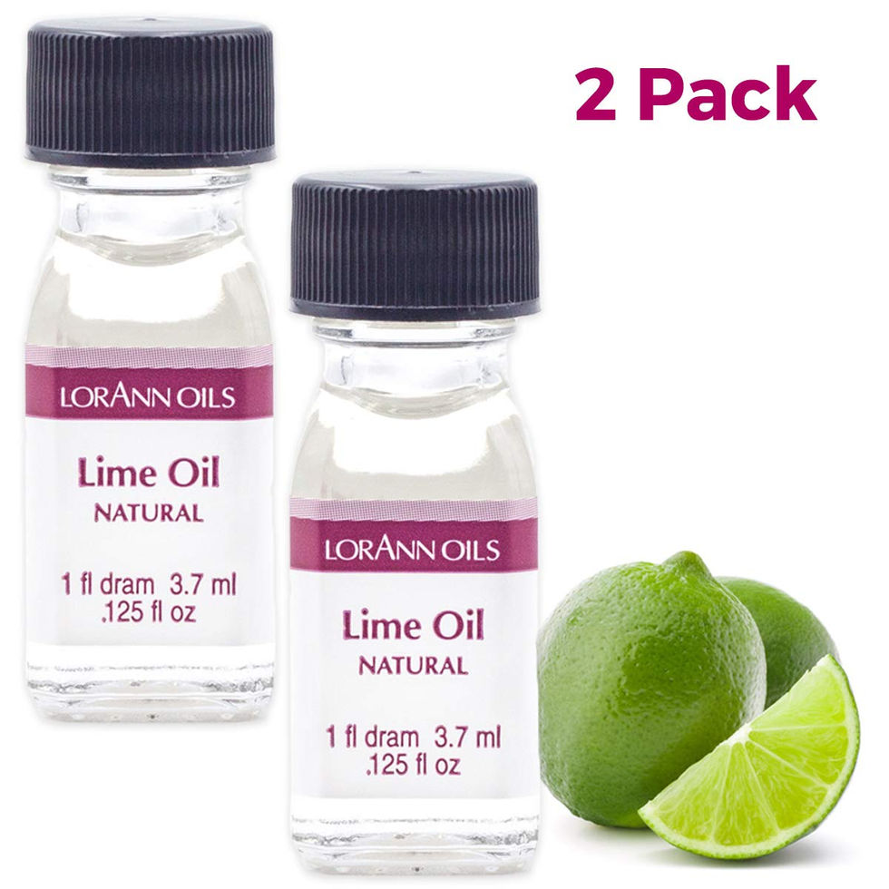 LorAnn Lime Oil Flavoring Bottle for Candy Making and Baking, Side Angle