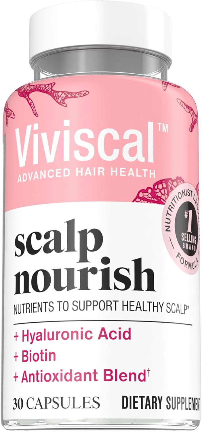 Viviscal Scalp Nourish Supplement 30 Capsules Bottle Front View