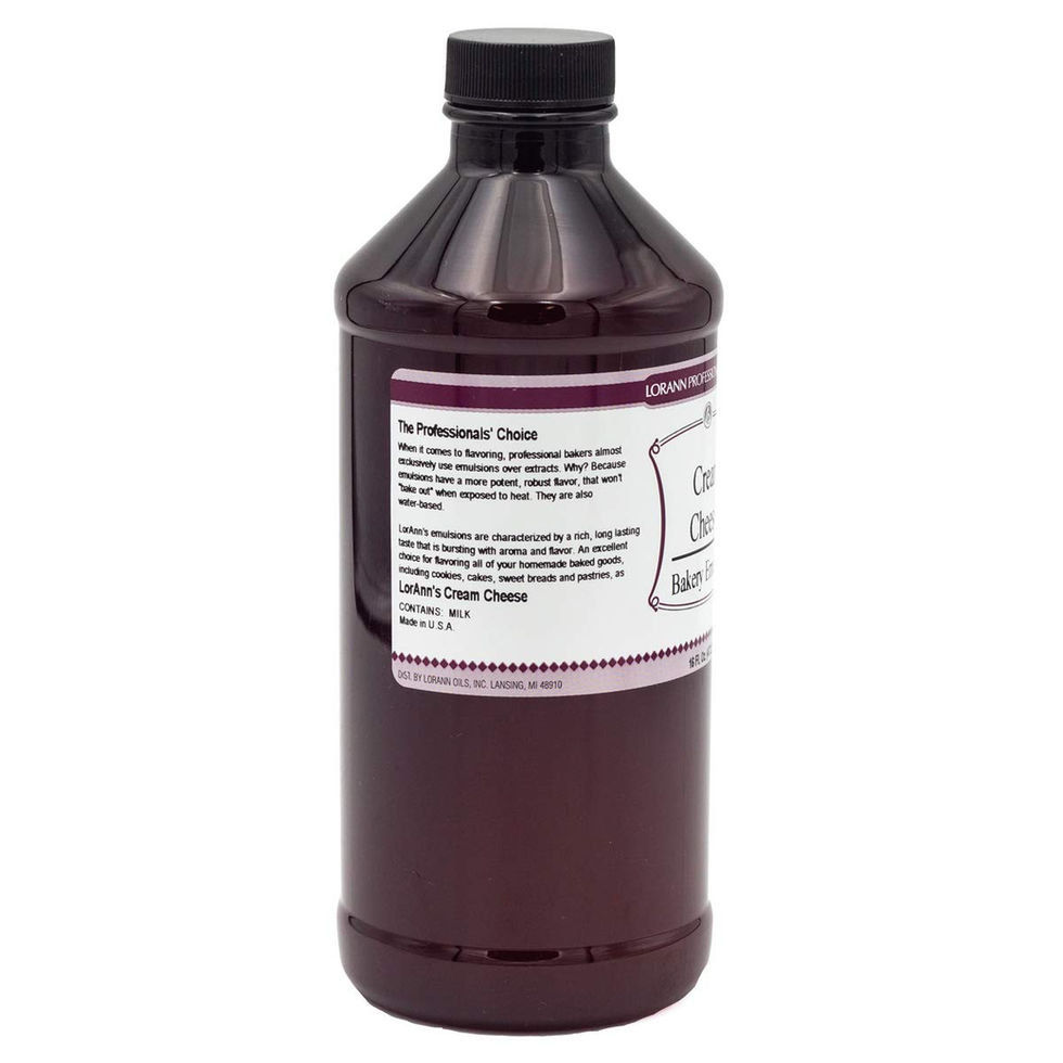 Gluten-Free Keto Cream Cheese Flavoring Emulsion Bottle Close-Up