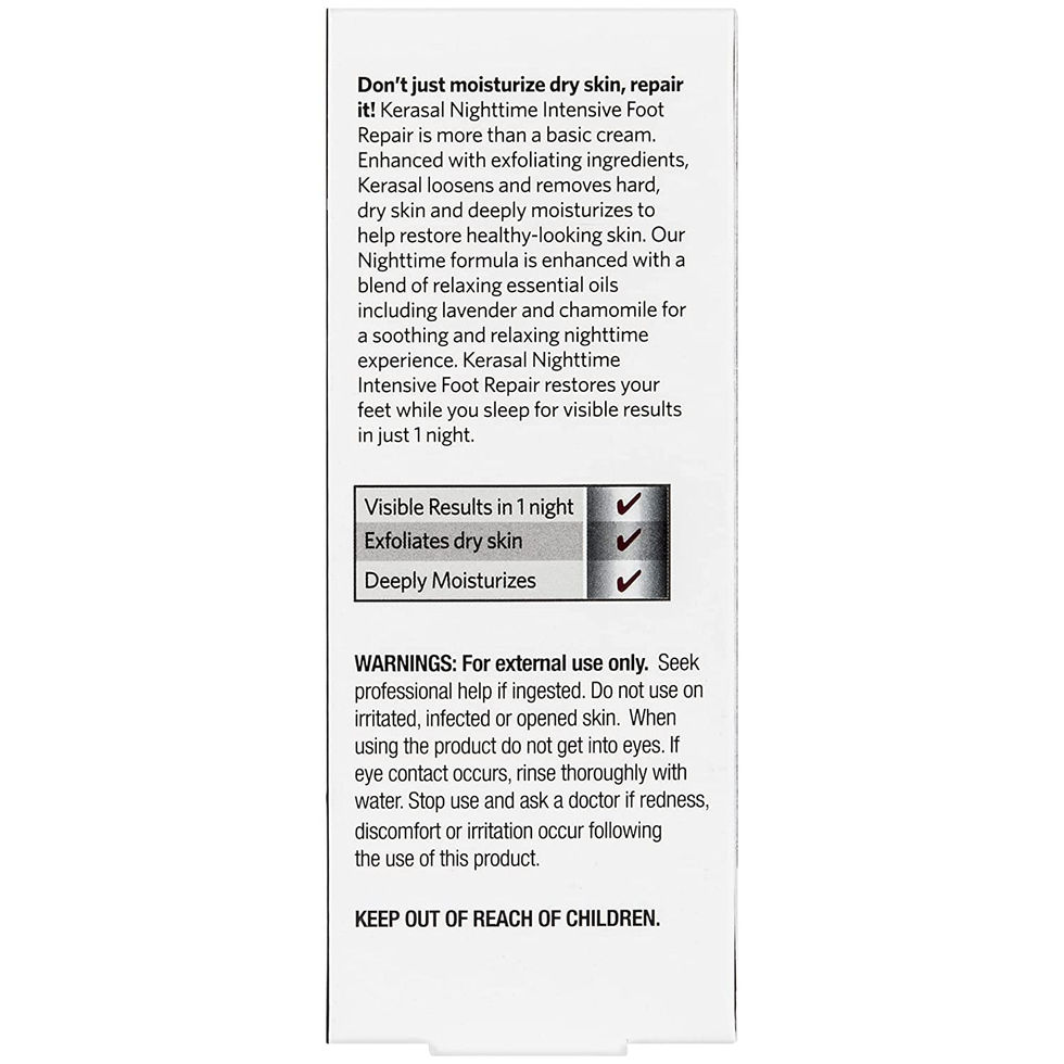 Kerasal Foot Repair Ointment 1 oz Packaging Close-Up