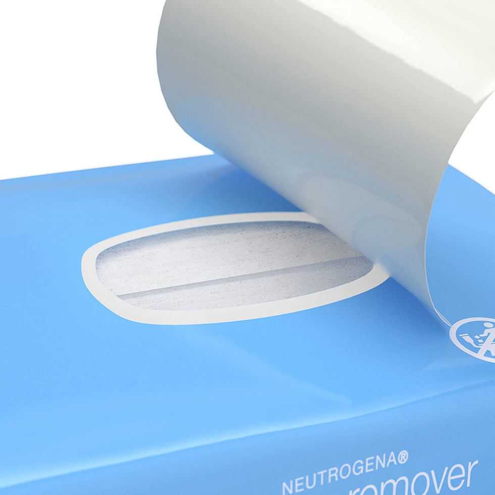 Neutrogena Makeup Remover Wipes Gentle Plant-Based for Sensitive Skin – Side View Packaging