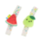Infantino Infant Rattle Set Fruit-Themed Wrist and Ankle Rattles with Spin Teethe Gummy Rattle