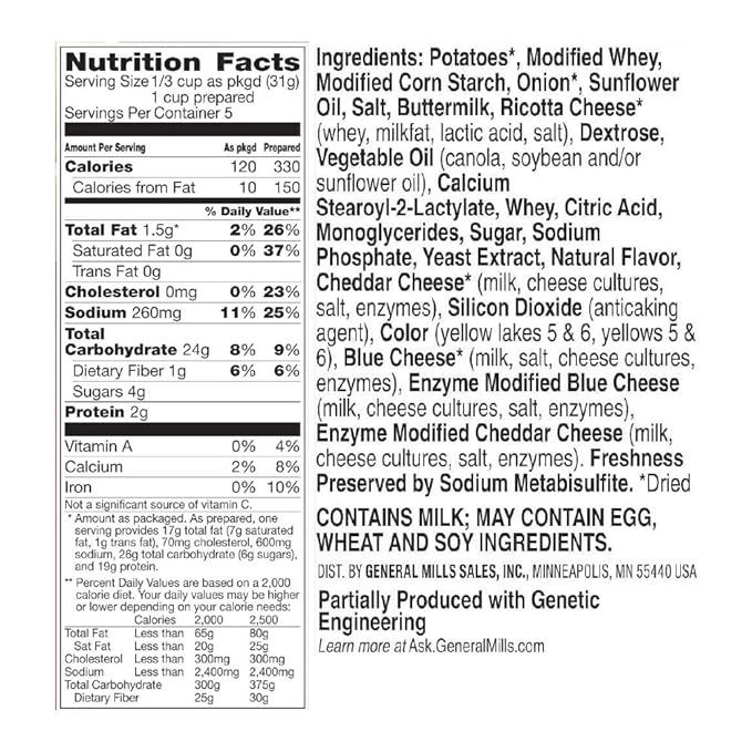 Cheesy Hashbrowns Hamburger Helper 6-Pack Packaging Angle