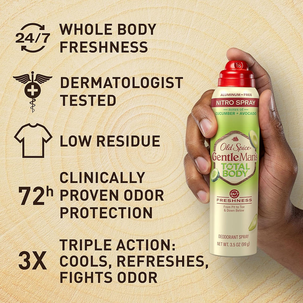 Old Spice Aluminum Free Whole Body Deodorant Can Side Label View