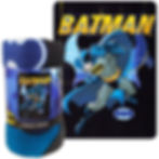 Northwest Art Mall Batman Fleece Blanket 45x60 Front View with Batman Stickers Bundle