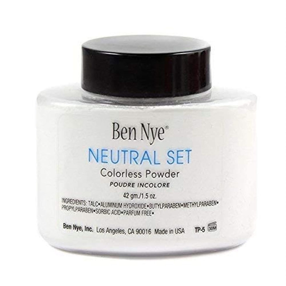 Ben Nye Neutral Set Setting Powder White Jar Front View