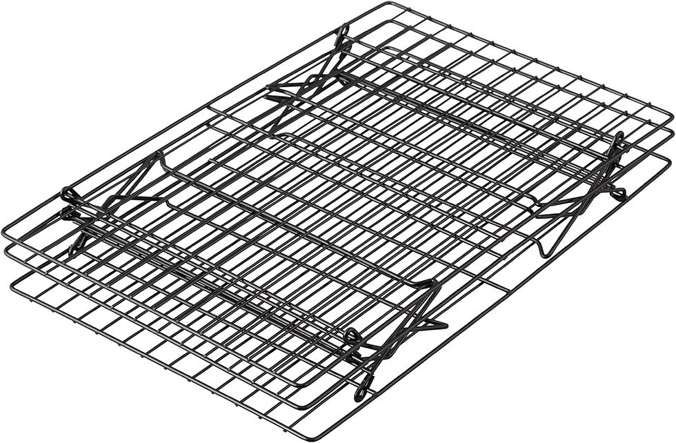 Wilton Excelle Elite 3-Tier Cooling Rack Black Front View