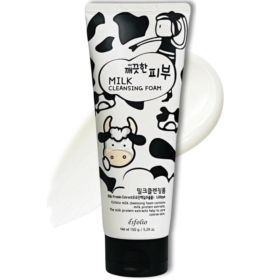 esfolio Milk Cleansing Foam 150g Front Tube View – Hydrating Korean Face Wash