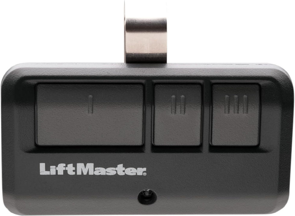 LiftMaster 893Max Security+ 2.0 3-Button Remote Control Black Front View