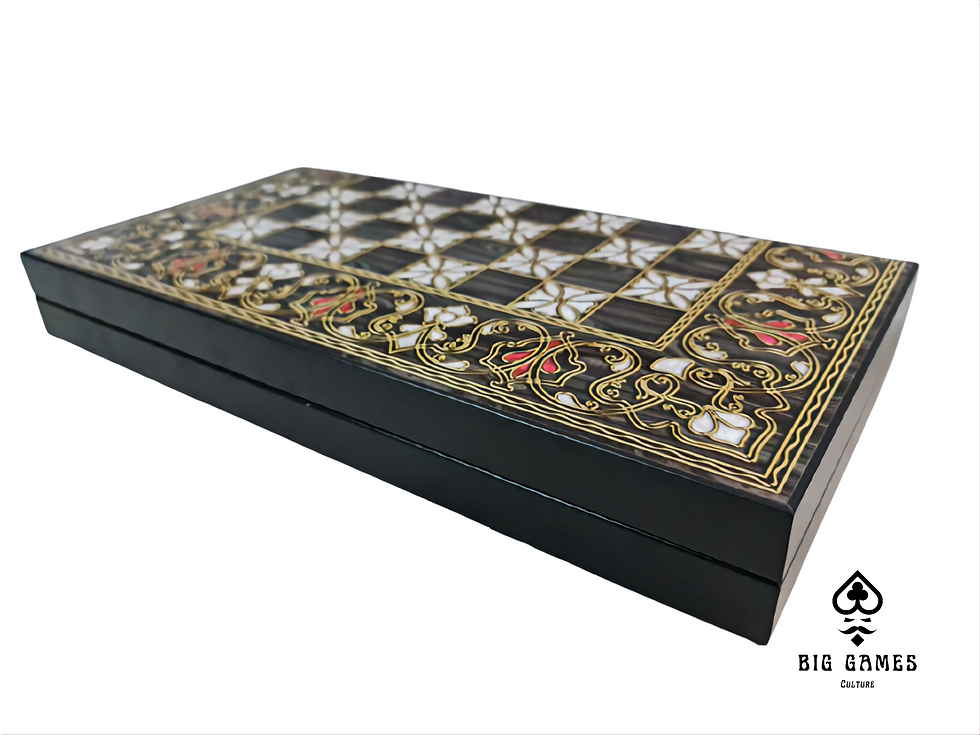 Миниатюра: Классические нарды черного дерева