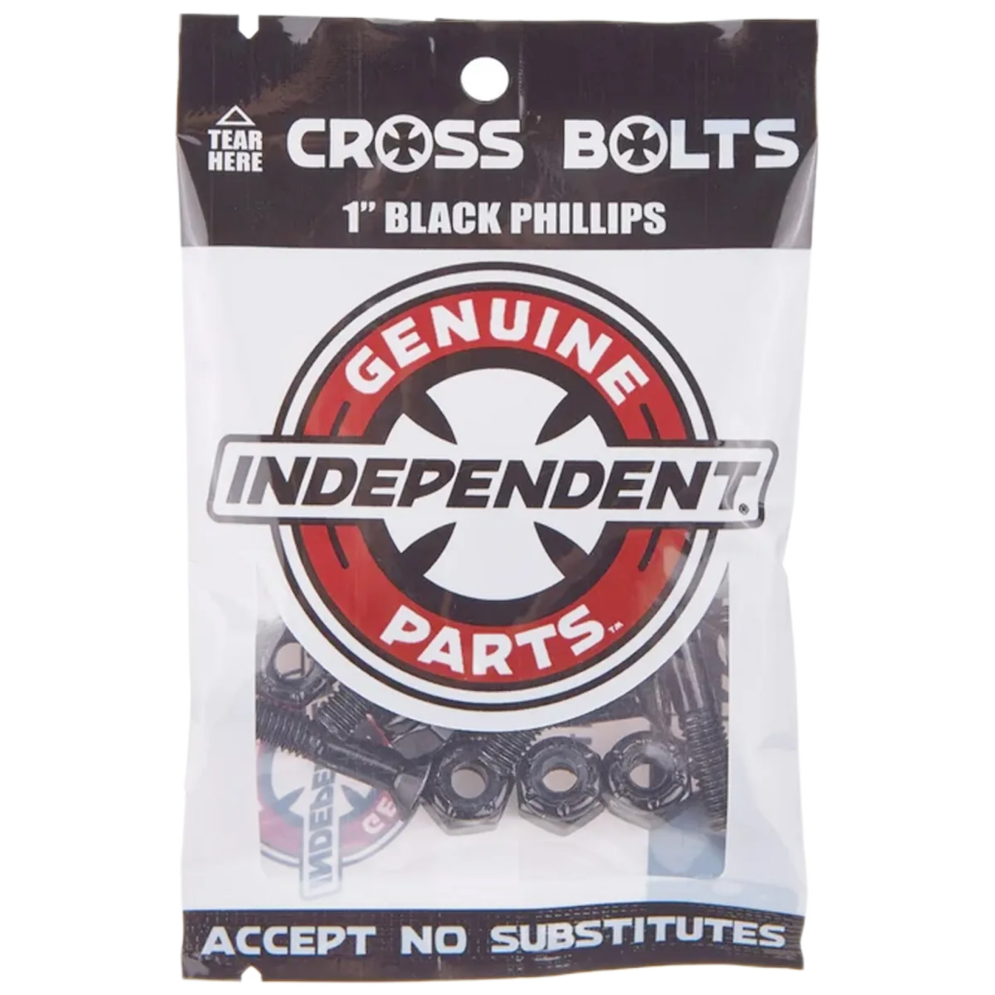 Independent Hardware 1" Phillips Black