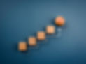 _The business growth process, and economic improvement concept. White rising arrow with wo