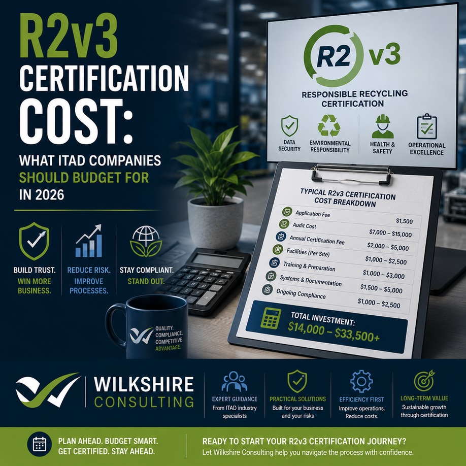 R2v3 Certification Cost: What ITAD Companies Should Budget For in 2026