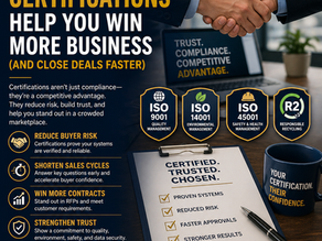How ISO & R2 Certifications Help You Win More Business (And Close Deals Faster)