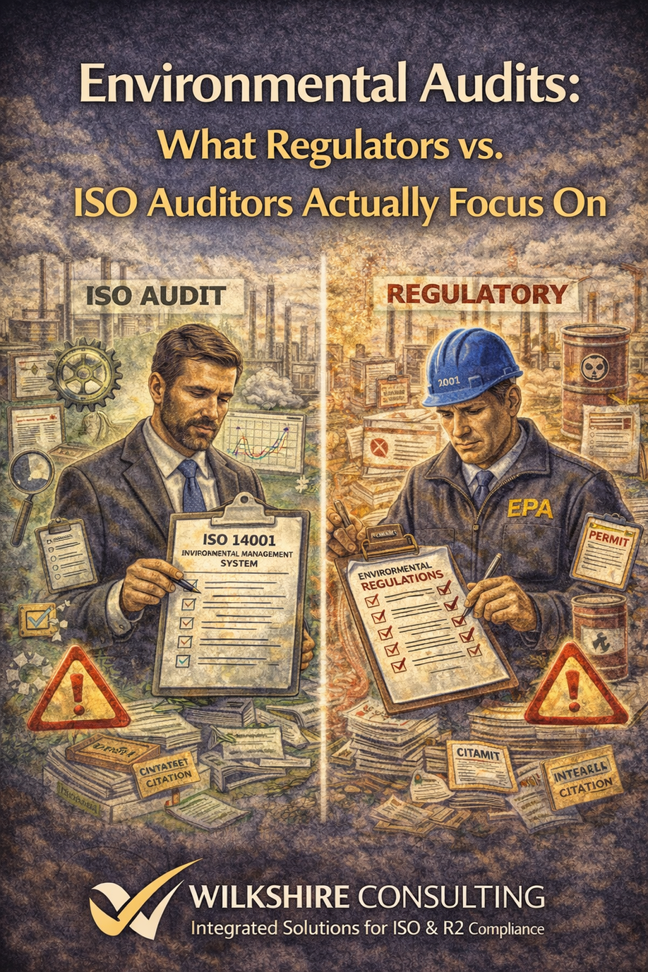 Environmental Audits: What Regulators vs. ISO Auditors Actually Focus On