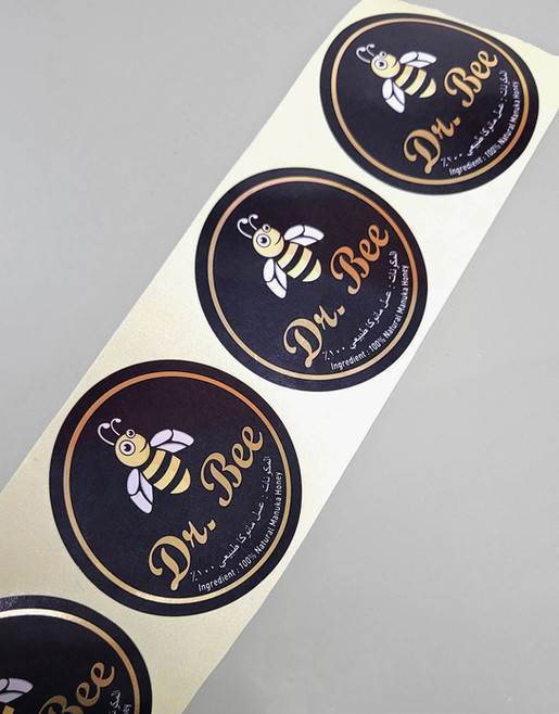 Food-safe sticker label for gourmet products
