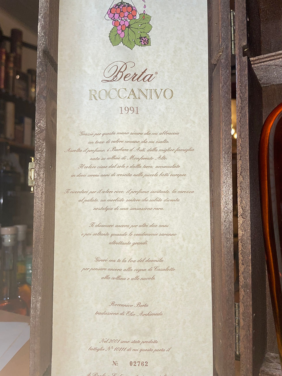 Miniaturbild: Berta 1991 Grappa Roccanivo