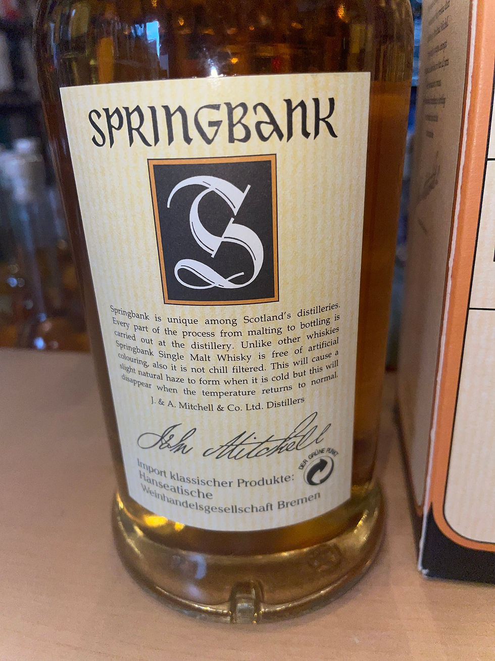 Miniaturbild: Springbank 10 Years Single MAlt scotch Whisky .alte Abfüllung