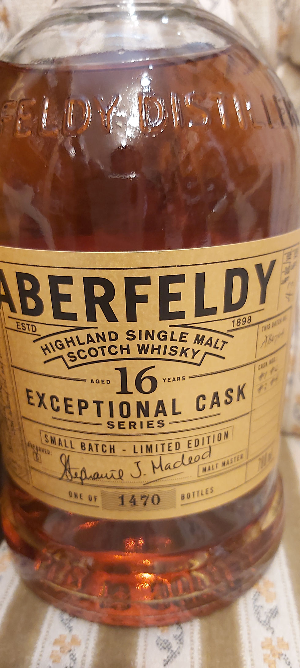 Miniaturbild: Aberfeldy 16y Eceptional Cask Highland Malt Scotch Whisky
