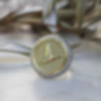 Gold Medallion Signet with Diamond Halo