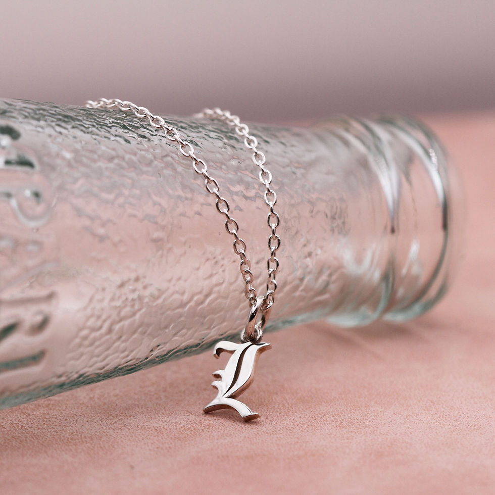 Thumbnail: Old English L initial necklace
