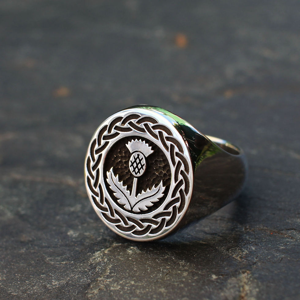 Scottish Thistle Signet - size O 1/4