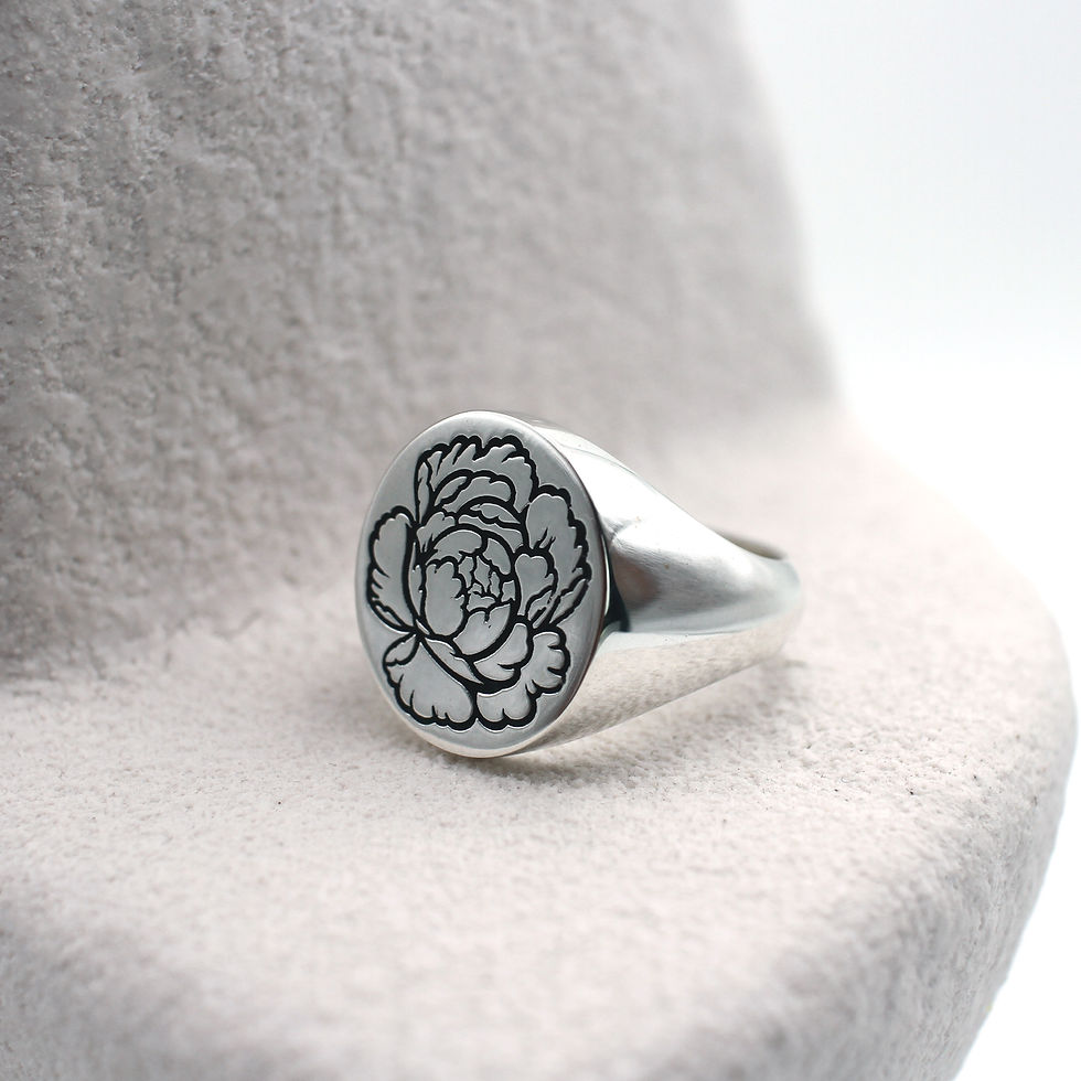 Thumbnail: Peony Signet Ring