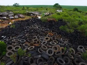 Parceria entre estado e associação garante reciclagem de pneus na BA