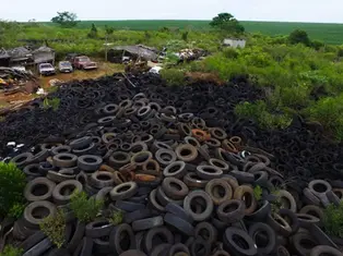 Parceria entre estado e associação garante reciclagem de pneus na BA