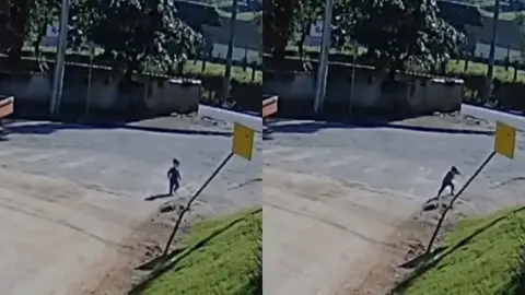 Bebê de 1 ano e meio foge de creche e caminha sozinho até trabalho da mãe em SC
