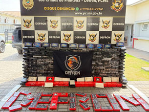 Polícia Civil apreende 440 quilos de cocaína em oficina de Ponta Porã