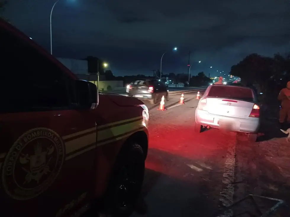Pedestre morre atropelado por carro na BR-262, região do Jardim Noroeste