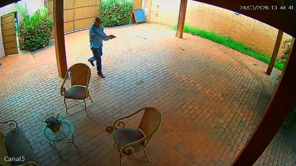 Vídeo do momento do crime cometido por Bernal. (Reprodução)