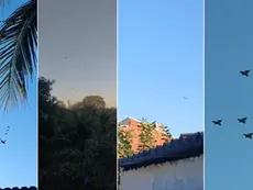 Caças no céu de Campo Grande despertam curiosidade e até medo de guerra entre moradores