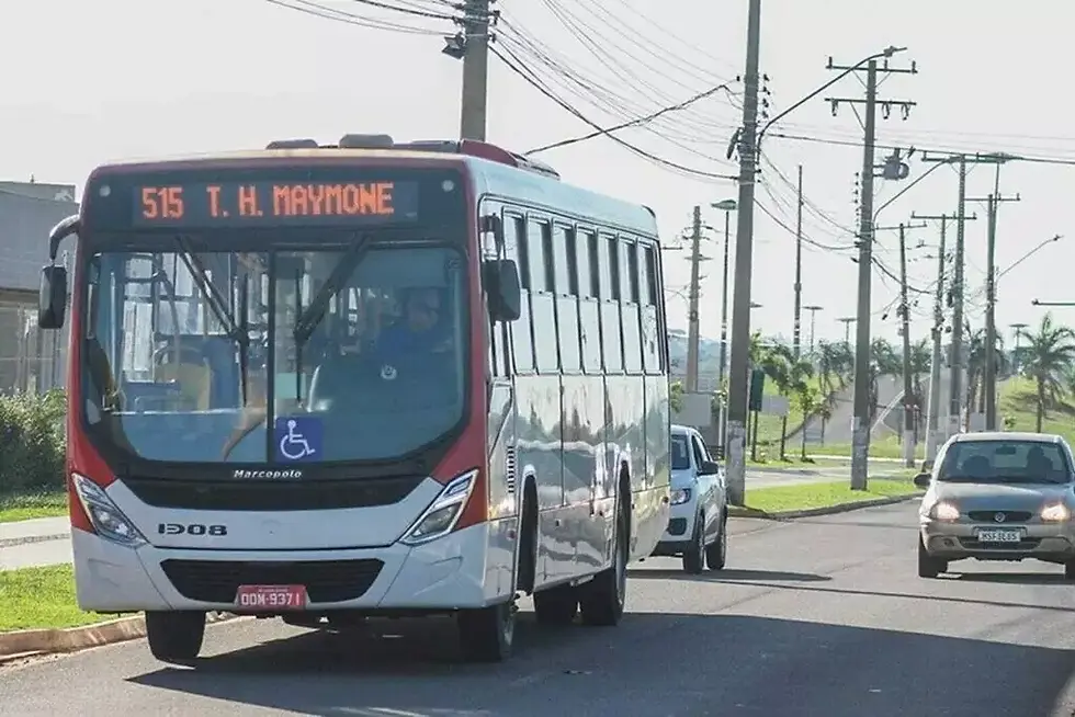 Linha de ônibus operando na Rua Marquês de Pombal, em Campo Grande. (Foto: Arquivo/Marcos Maluf)