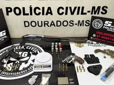 Três são presos e pistola utilizada em tentativas de homicídio é apreendida em Dourados