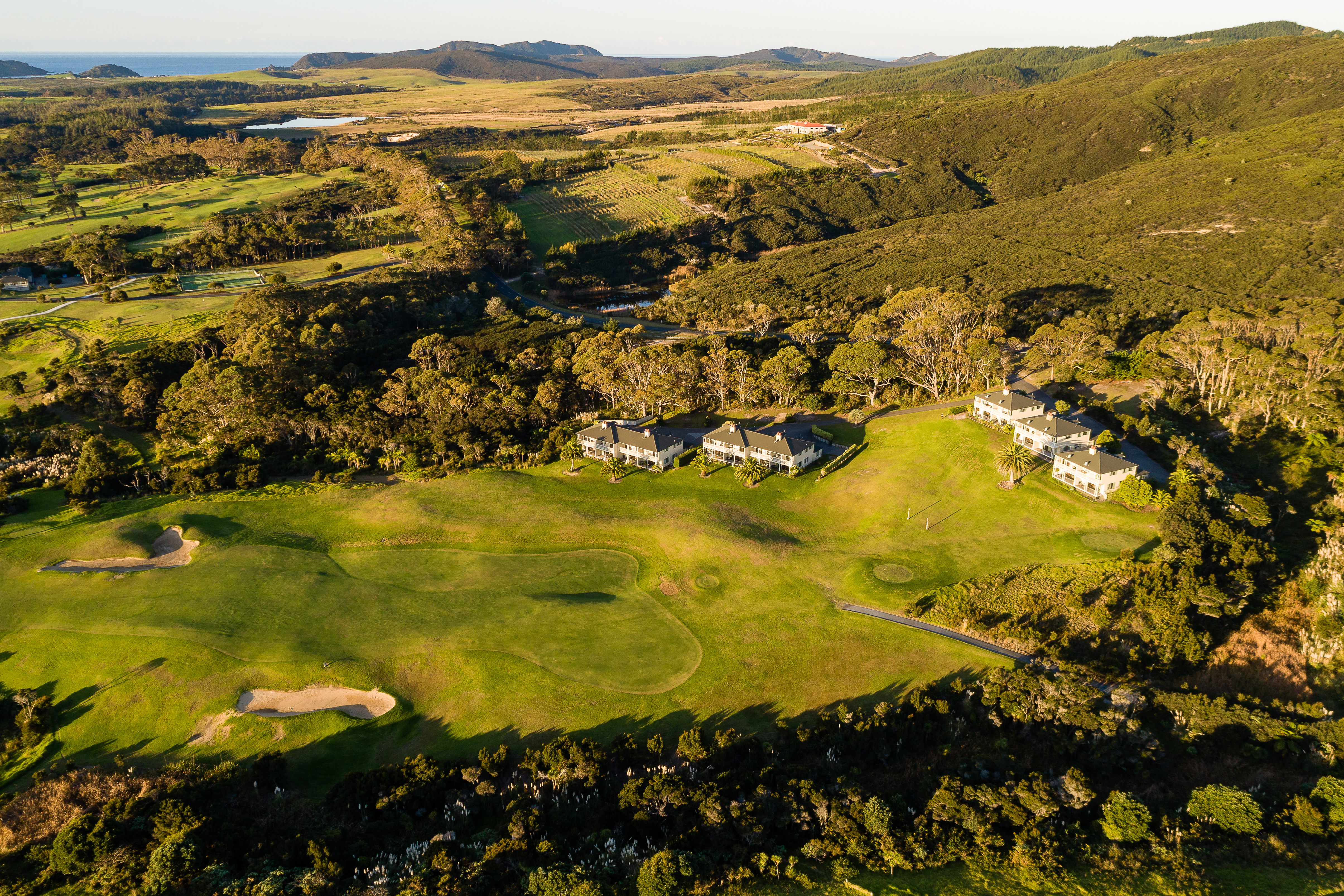 Carrington Estate aerial view, Karikari Peninsula, Northland