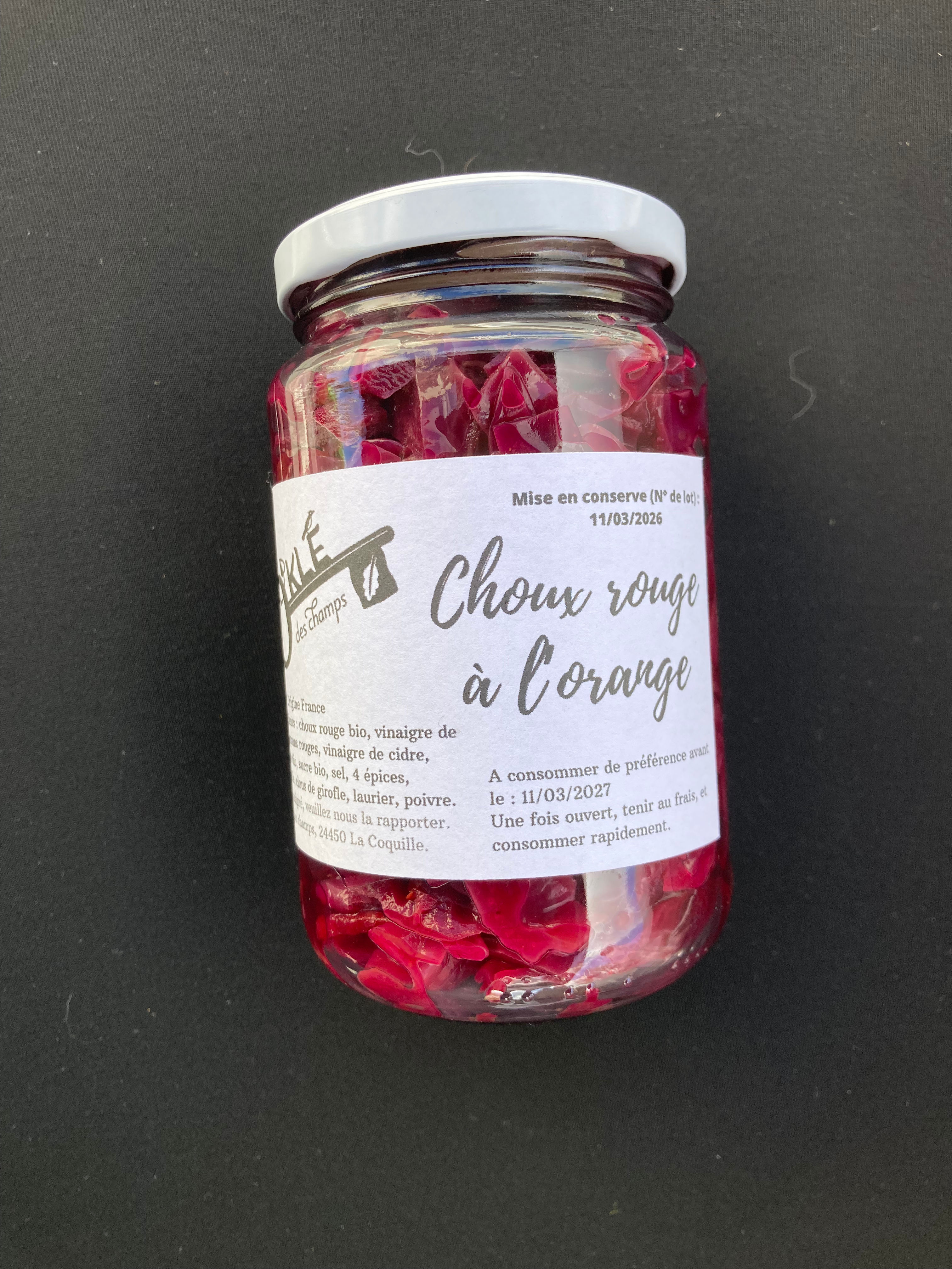 Choux rouges à l’Orange 330g