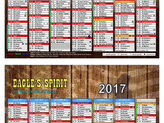 LE CALENDRIER EAGLE'S SPIRIT 2017