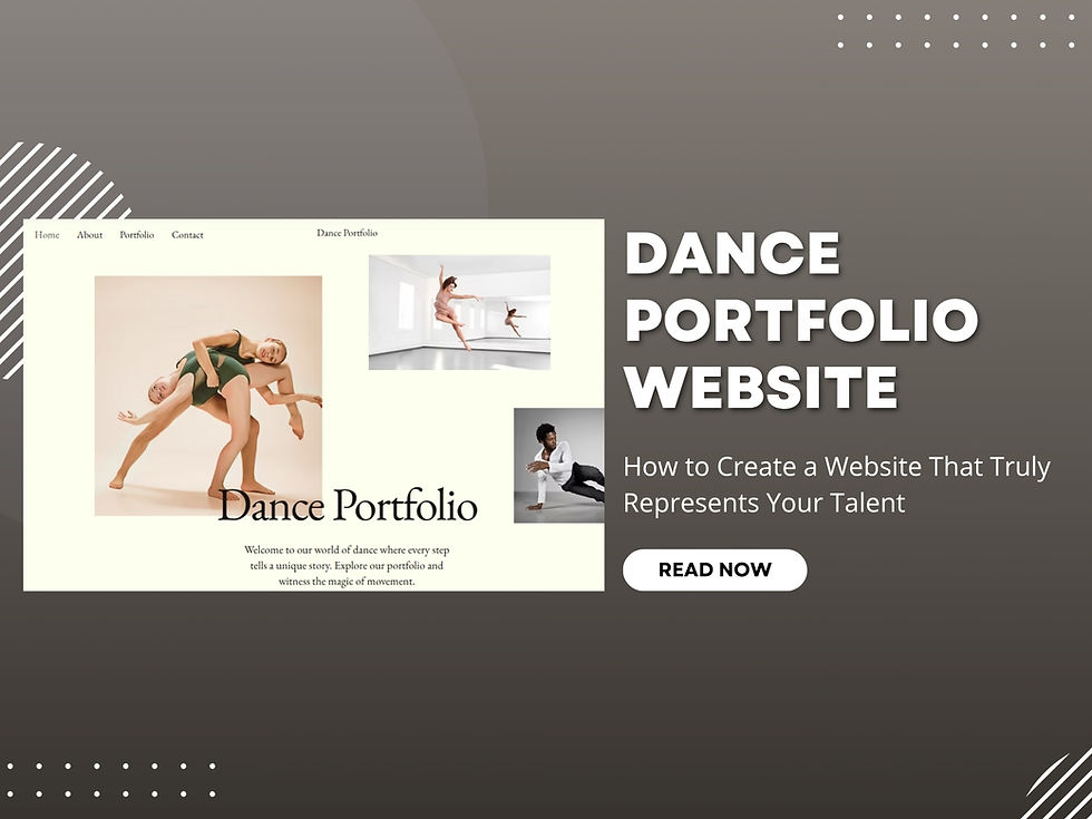 Dance Portfolio Website with Wix: How to Create a Website That Truly Represents Your Talent