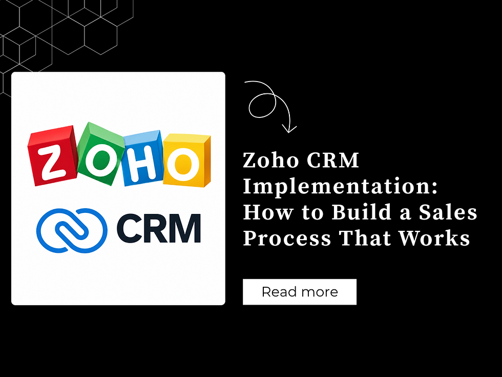 Zoho CRM Implementation: How to Build a Sales Process That Works