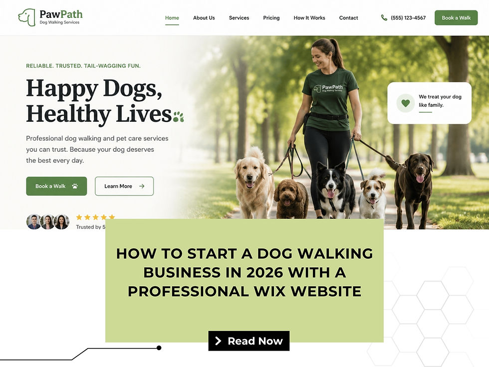 How to Start a Dog Walking Business in 2026 with a Professional Wix Website