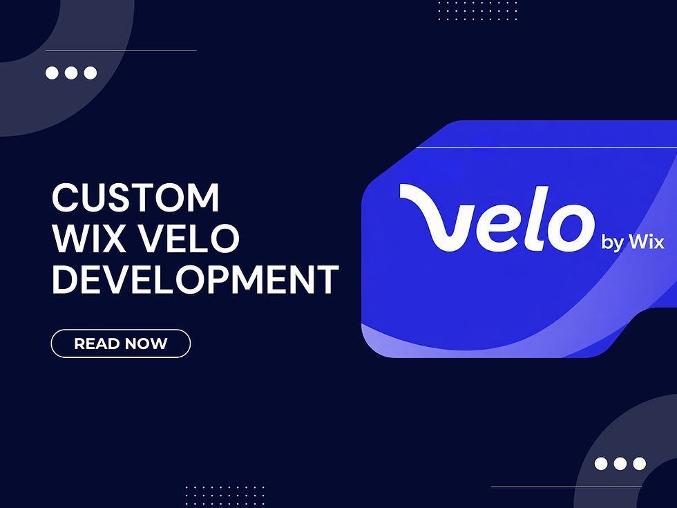 Custom Wix Velo Development: Build Advanced Websites with Wix Studio