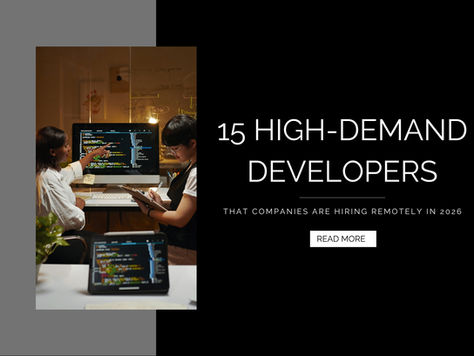 15 High-Demand Developers That Companies Are Hiring Remotely in 2026